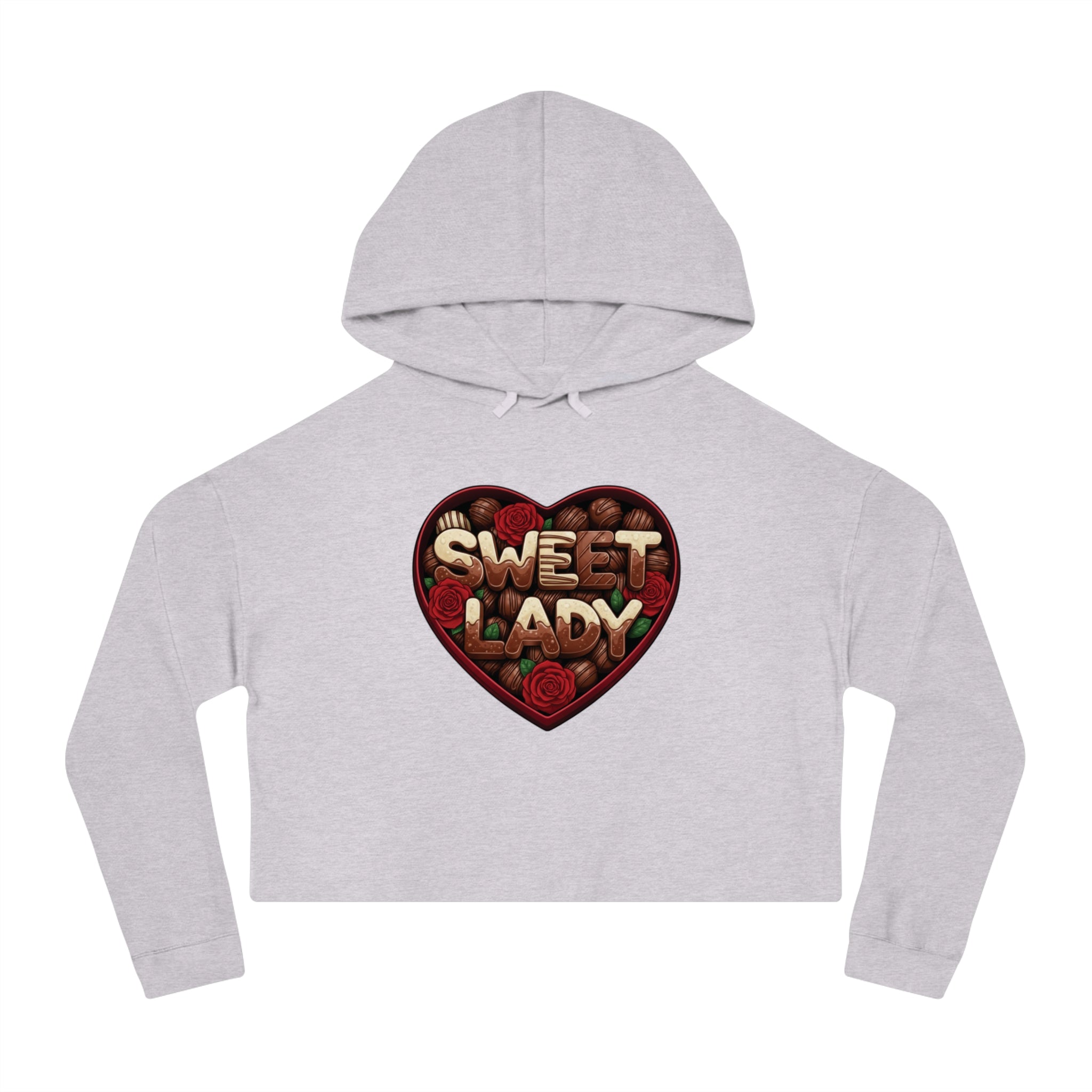 Sweet Lady Chocolate Cropped Hoodie