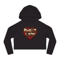 Sweet Lady Chocolate Cropped Hoodie