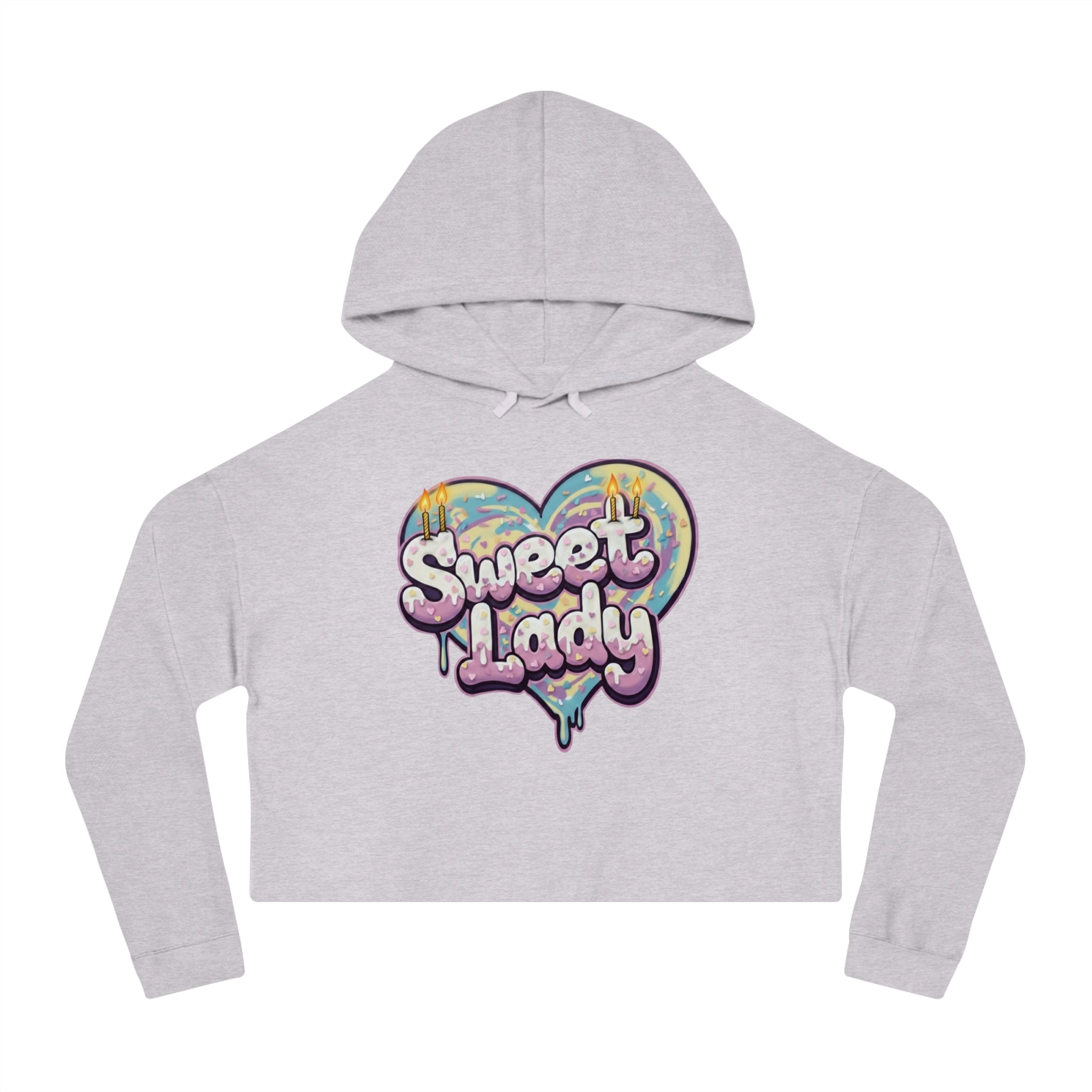 Sweet Lady Cake Cropped Hoodie